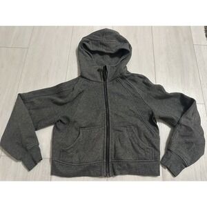 Lululemon Scuba Oversized Hoodie Full Zip Sz XS / S Heathered Speckled Black